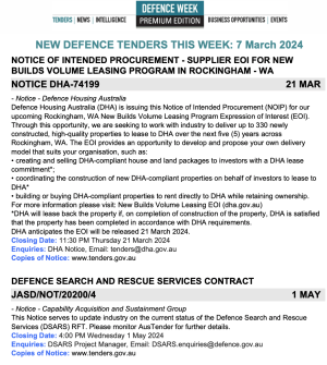 ADM Premium 765 Tenders