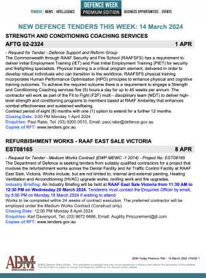 ADM Premium 766 Tenders