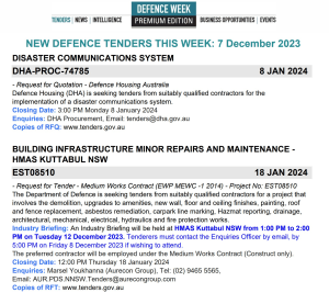 ADM Premium 757 Tenders