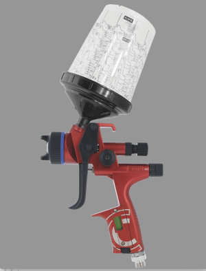 New SATA clearcoat gun