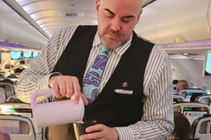 Air NZ trials removal of single-use cups