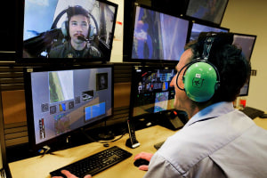 Unique eye tracking system installed on Hawk simulators