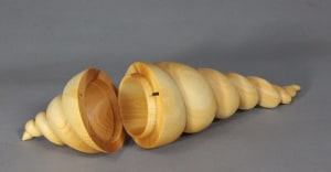 Turned and Carved Shell Box