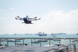 Trials begin on UAS parcel deliveries to ships 
