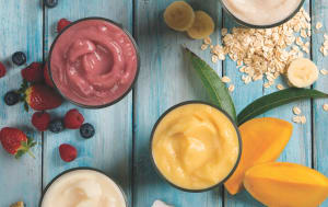 Frozen fruit blends offer fast smoothies