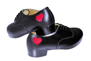 So Danca: Men's & Women's Premium Leather Pro Tap with Heart & Custom Made