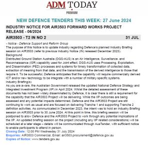 ADM Premium 781 Tenders