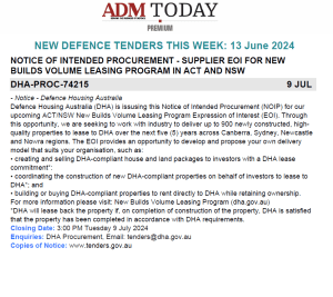 ADM Premium 779 Tenders