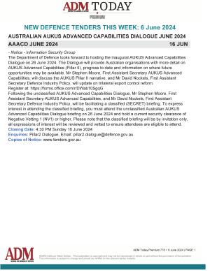 ADM Premium 778 Tenders