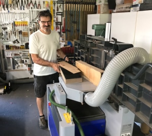 Making a vacuum box jig