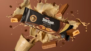 Deluxe coffee break with latest Tim Tam