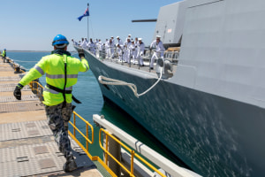 HMAS Toowoomba heads for Middle East amid tensions