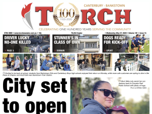 Torch shines brightly on Covid return for 100th birthday