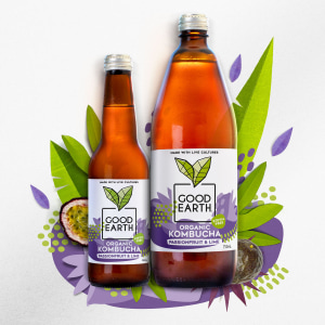 Good Earth Kombucha gets a Bold rebrand