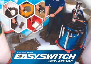 Dry or liquid: easy vacuuming switch