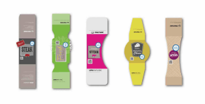 Full-wrap self-adhesive labels