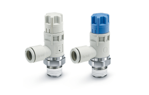 Flow and pressure valves that cut air consumption