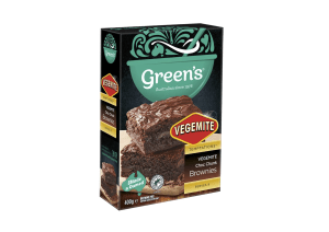Green&rsquo;s and Vegemite make a mitey brownie