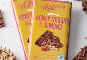 Whittaker&rsquo;s 'moreish' Honey Nougat and Almond block