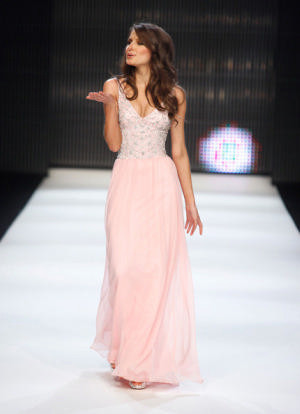 Attack victims to walk runway