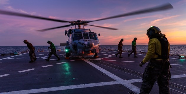 PLA Fighter Intercepts Australian MH-60R in Yellow Sea