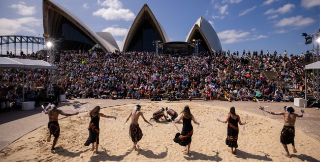 Photo: Dance Australia Dance rites sydney opera house minjil credit daniel boud